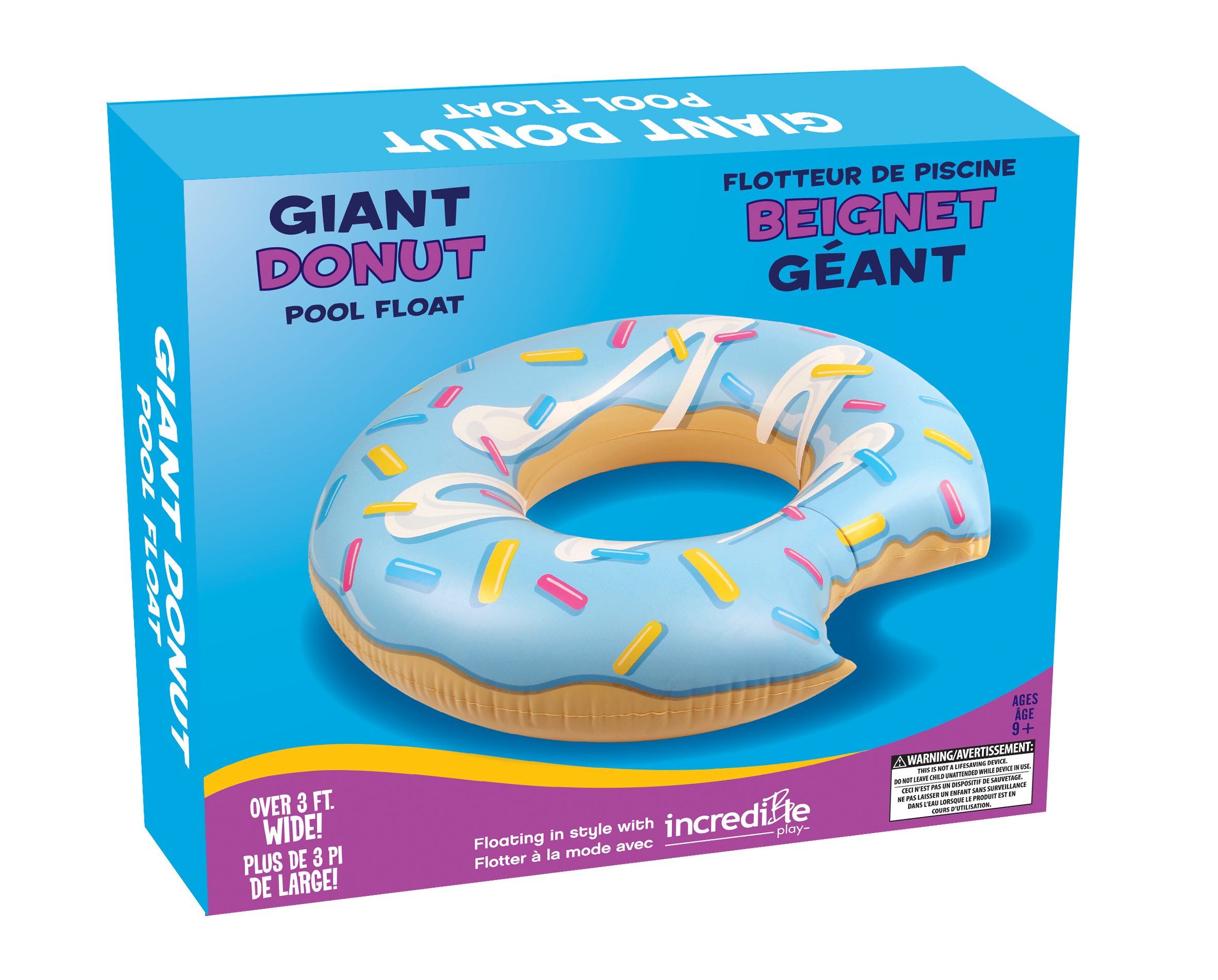 Giant Blue Donut Float