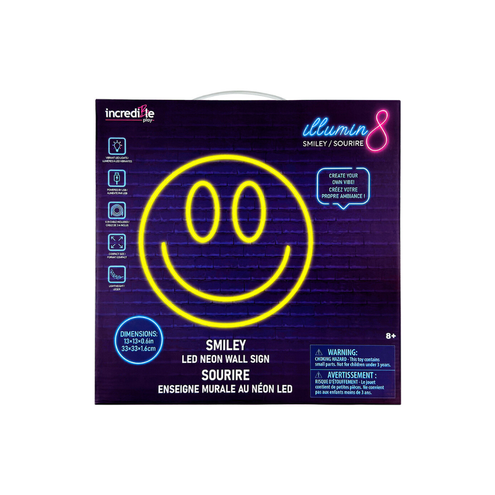 ILLUMIN8 Smiley Neon LED Sign