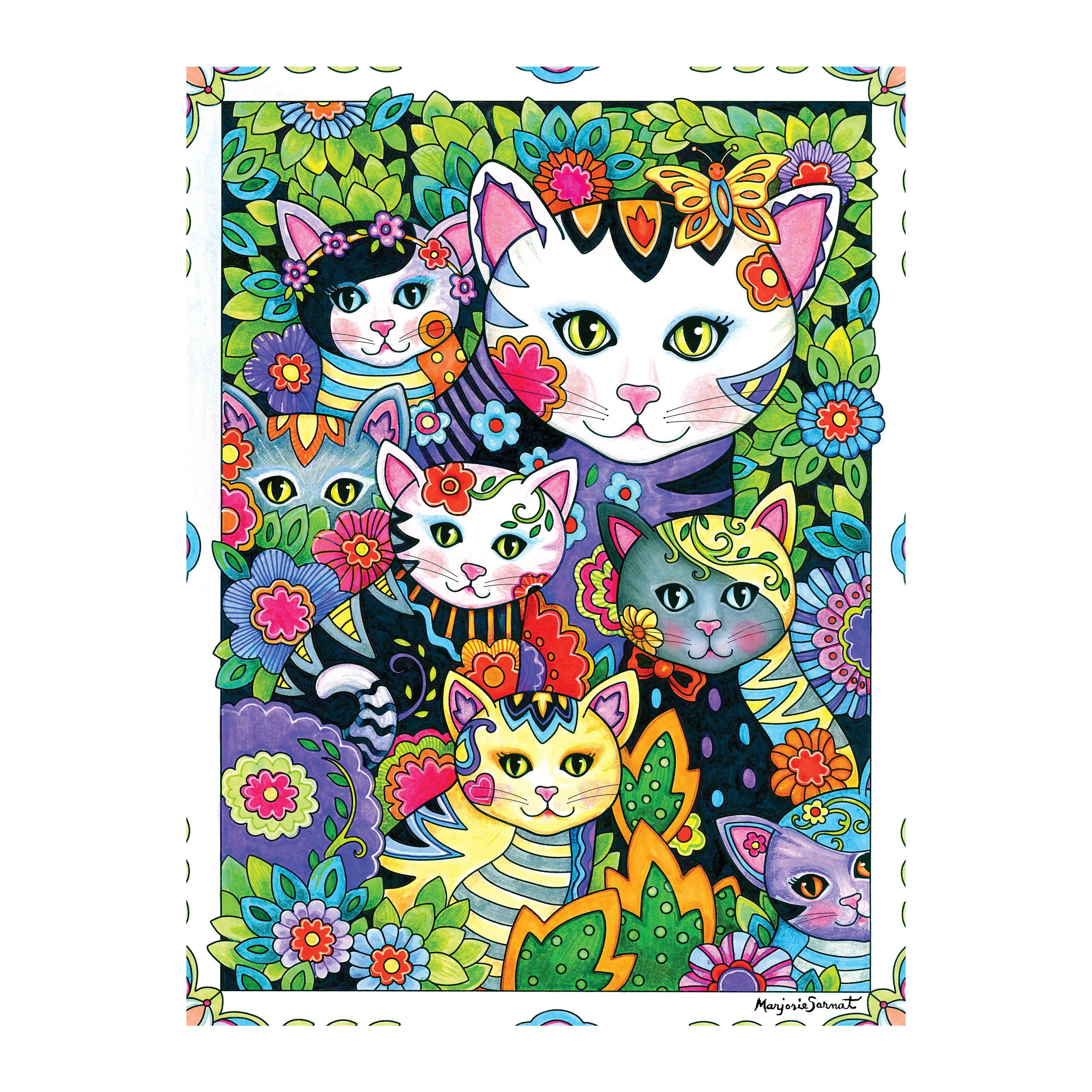 Marjorie Sarnat 300pc Puzzle Plus Coloring 300 XL